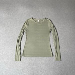 H&M Basics Women’s Ribbed Crewneck Long-Sleeve Top